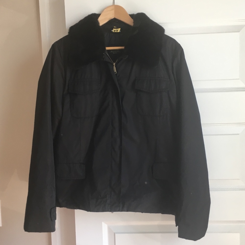 Max Mara black puff jacket